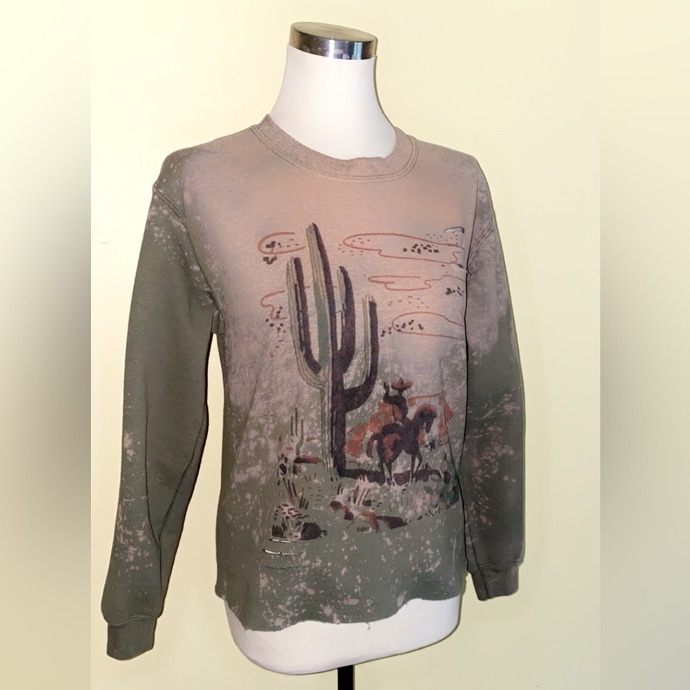 Distressed sweatshirt